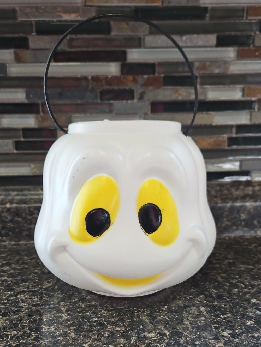 Vintage General Foam Plastics Blow Mold Ghost Bucket